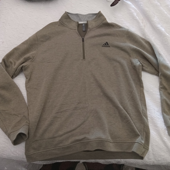 Adidas 1/4 Zip Pullover Mens XL Fleece - Picture 1 of 2